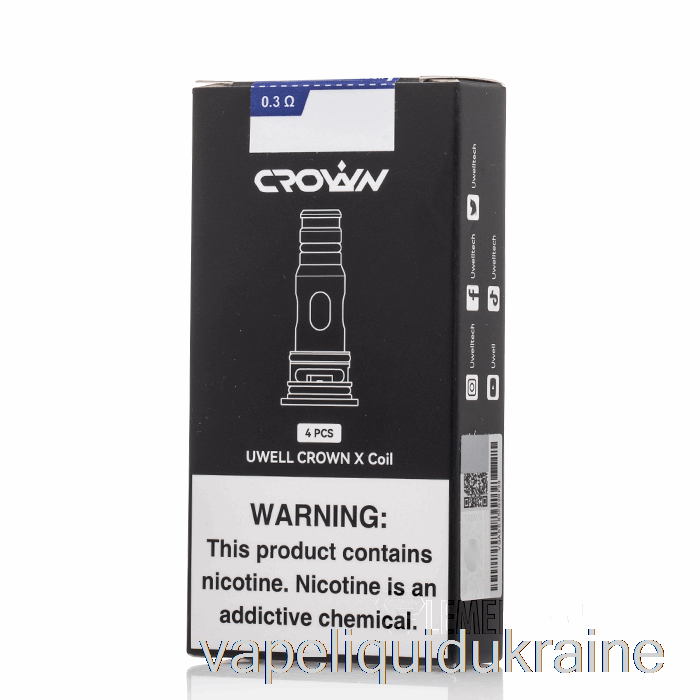 Vape Liquid Ukraine Uwell Crown X Replacement Coils 0.3ohm Crown X Coils